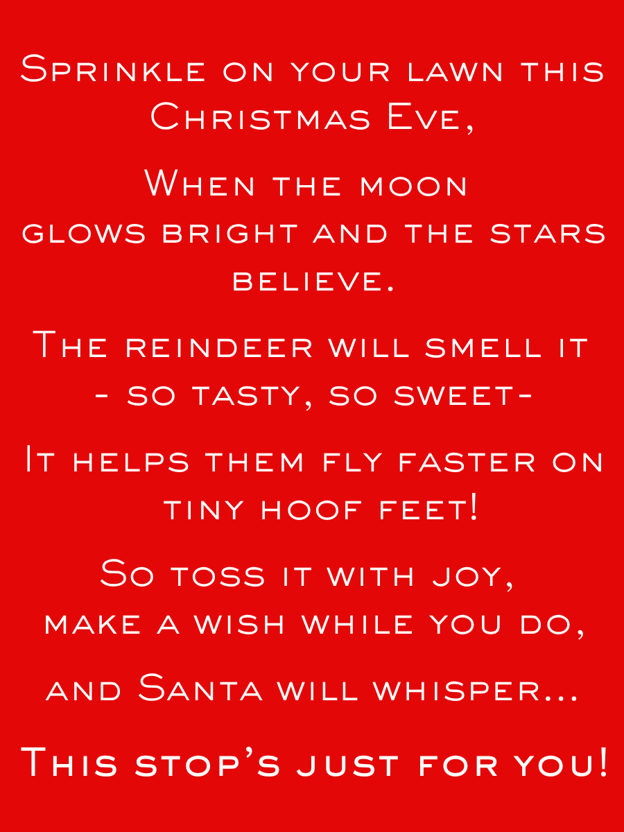 Reindeer Food & Reindeer Bell